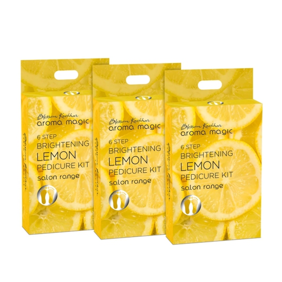 Brightening Lemon Pedicure Kit for 3 Use-Kit / All Skin