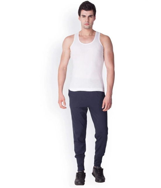 Lux White Cotton Mens Vest - None