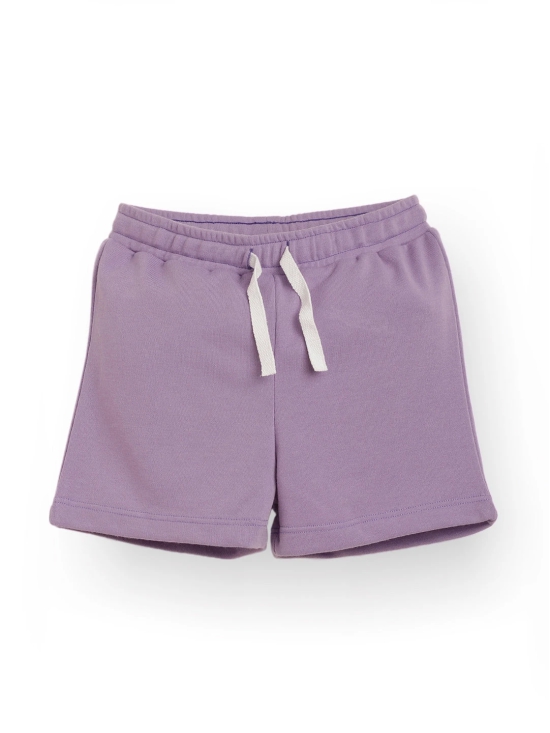 PRETTY PURPLE SUMMER GIRLS SHORTS - PURPLE-10-12 YEARS / 1N / PURPLE