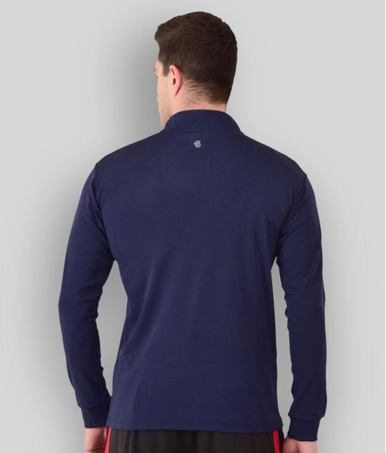 Forbro Navy Polyester Lycra T-Shirt Single Pack - L