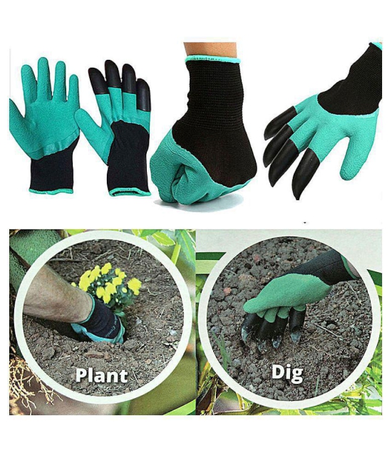 BAWALY unisex garden gloves Plastic Universal Size Cleaning Glove