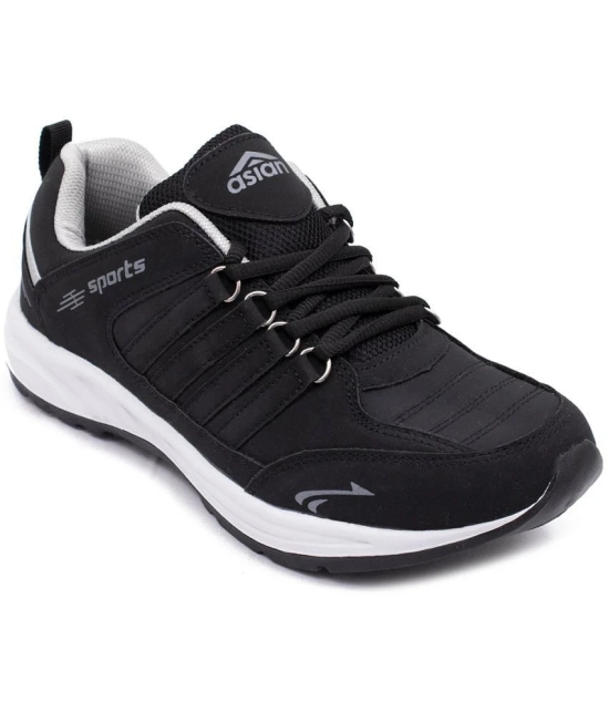 ASIAN COSCO Black Mens Sports Running Shoes - None