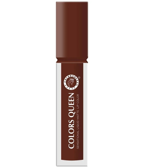 Colors Queen Sensational Liquid Matte Lipstick 7g, Espresso (Shade - 06)