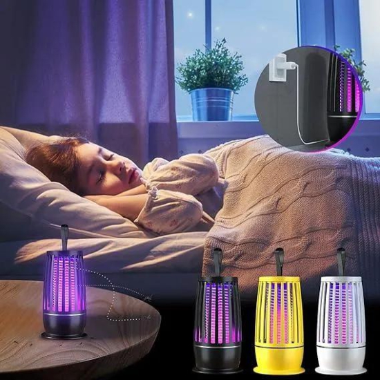 LED Mosquito Killer Lamp Electronic Bug Zapper Flies Catcher Eco Friendly-Free Size