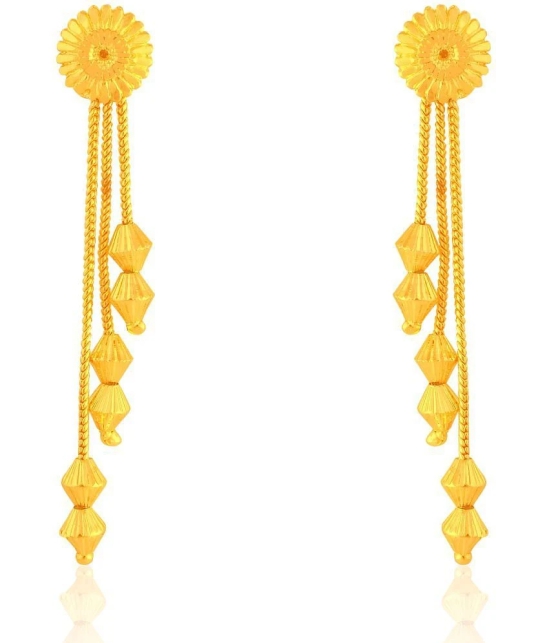 LUV FASHION Gold Drop Earrings ( Pack of 1 ) - Gold