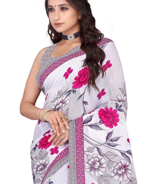 LEELAVATI - Multicolor Georgette Saree With Blouse Piece ( Pack of 1 ) - Multicolor