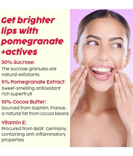 Plix Pomegranate Lip Exfoliating Scrub For Dark, Dry & Chapped LipsCocoa Butter & Vitamin E