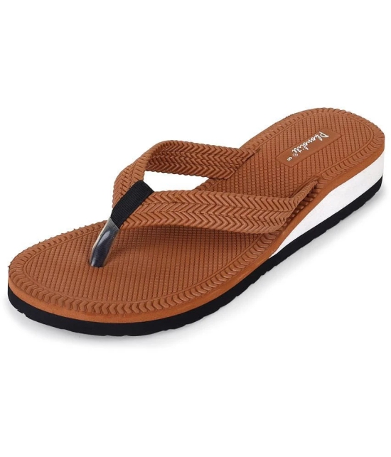 Phonolite Brown Womens Thong Flip Flop - None