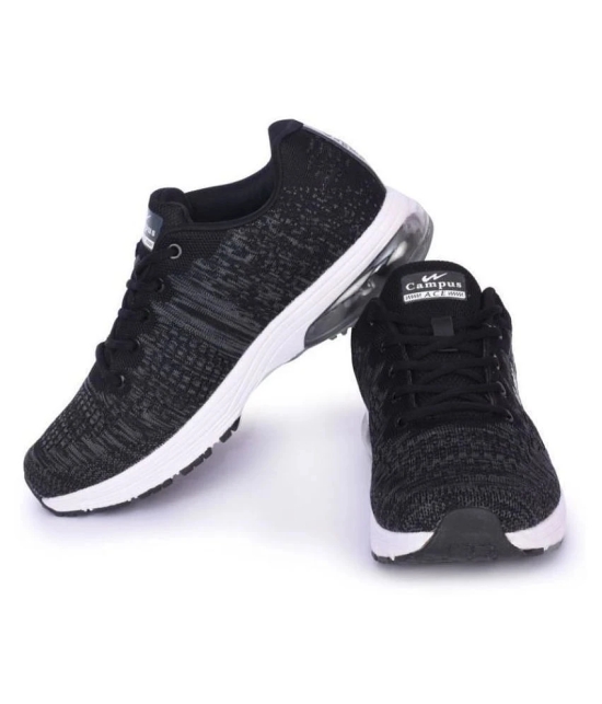 Campus KRISH Black  Mens Sports Running Shoes - None