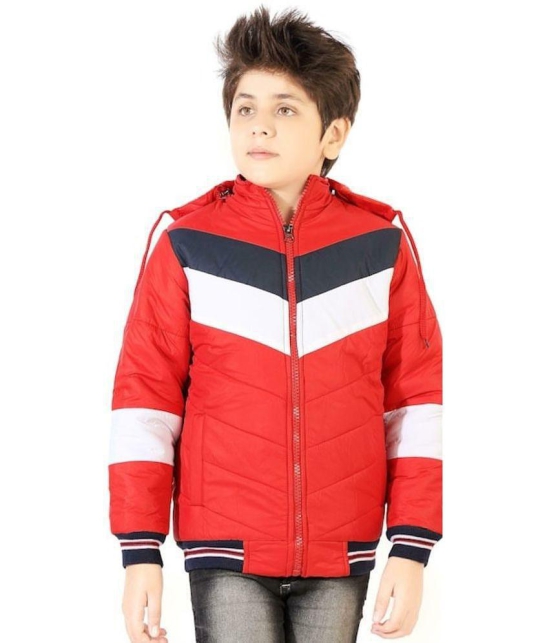 PPTHEFASHIONHUB Red Polyester Boys Quilted & Bomber Jacket ( Pack of 1 ) - None