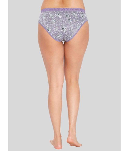 ILRASO - Purple Cotton Printed Women's Briefs ( Pack of 1 ) - None