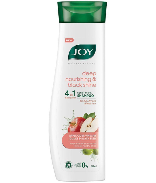 Joy Natural Actives Deep Nourishing & Black Shine 4 in 1 Multi Action Conditioning Shampoo 340 ml