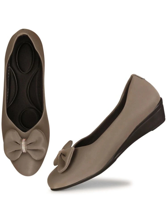 Saheb Gray Womens Casual Ballerinas - None