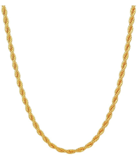 Fashion Frill Gold Plated Chain Necklace For Men Boys  s Jewelry Elegant Design Jwellery Gift - None