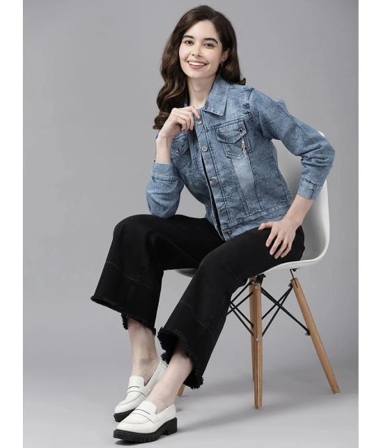 Aarika - Denim Blue Denim Jacket - None