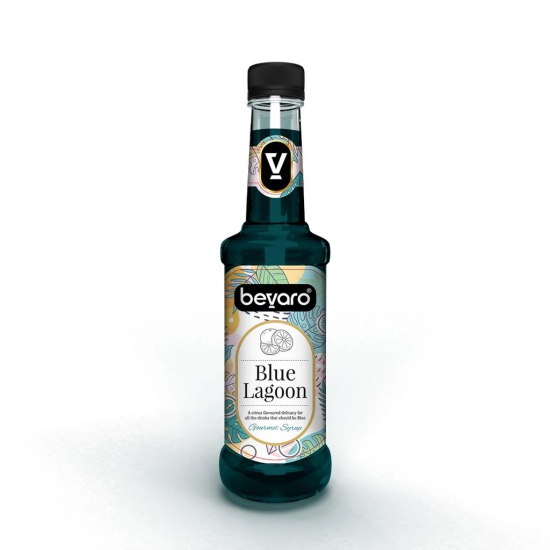 BEVARO  Blue Lagoon Syrup, Refreshing Gourmet Syrup for Mocktails & Mixers Blue Lagoon  (300 ml, Pack of 1)