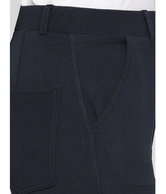 Smarty Pants - Navy Lycra Straight Womens Formal Pants ( Pack of 1 ) - None