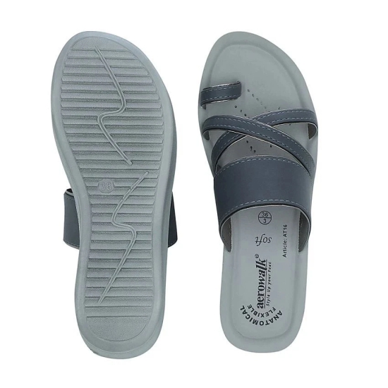 Aerowalk Gray Womens Flats - None