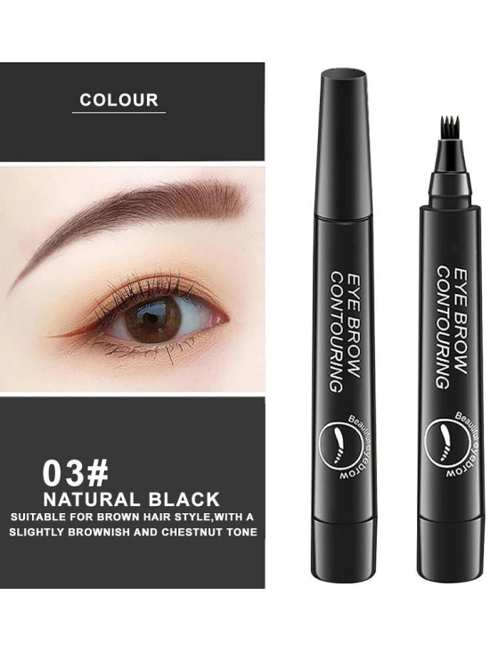 Adbeni Eyebrow Pencil & Hair Stamp Kit Brow Eyebrow Kit Black Pack of 2 50 g