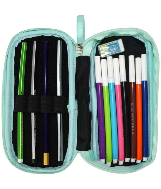 Zipper Pencil Pouch Unicorn Sea - Green