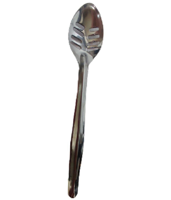 Dynore - Silver Stainless Steel Serving Spoon ( Pack of 6 ) - Silver