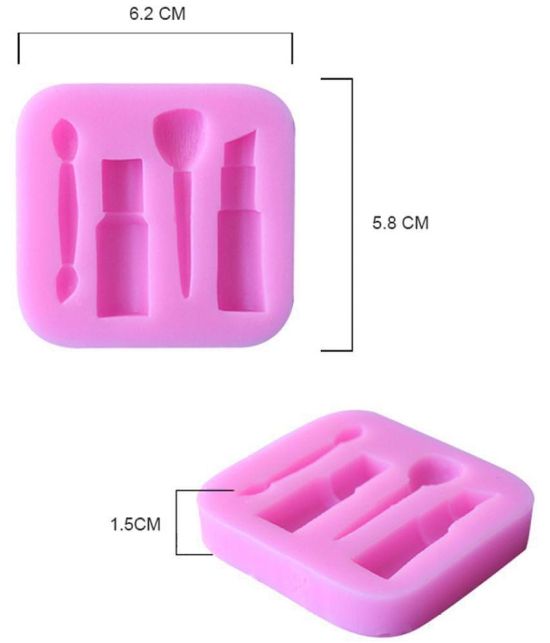 Craftial curve Silicone Chocolate moulds 40 mL - Pink