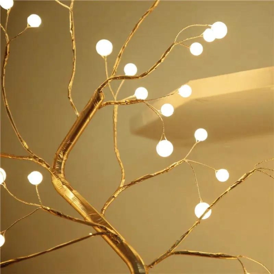 Led Copper Wire Light Bedroom Light-Round lights 3PCS