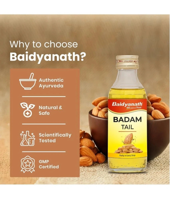 Baidyanath Badam Tail - 100Ml | Rich In Vitamin-E For Healthy Hair & Skin Hair Oil