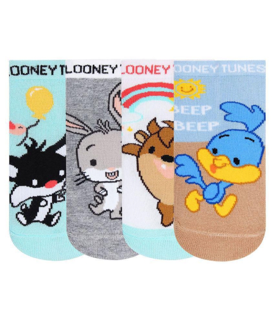 Looney Tunes Newborn Baby Socks By Bonjour- Pack Of 4 - 1-2 years