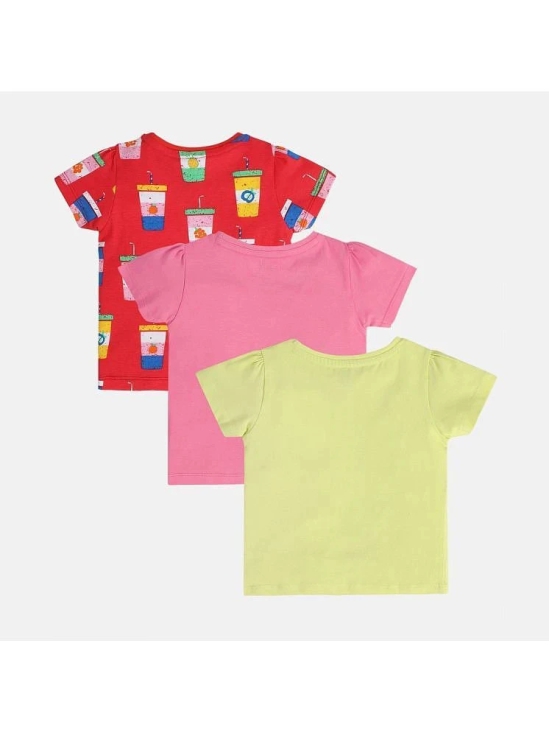 MINI KLUB Pack of 3 Baby Girls Cotton Top ( Multi ) - None