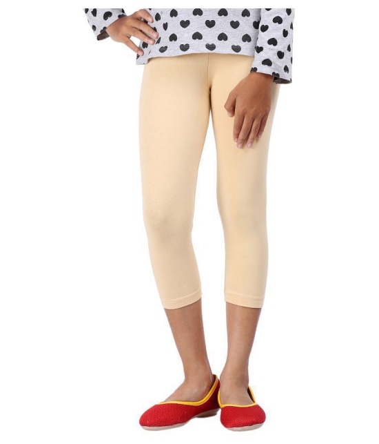 YELLOW,PURPLE AND WHITE COLOURS CAPRI LEGGINGS FOR GIRLS - 13-14 Years