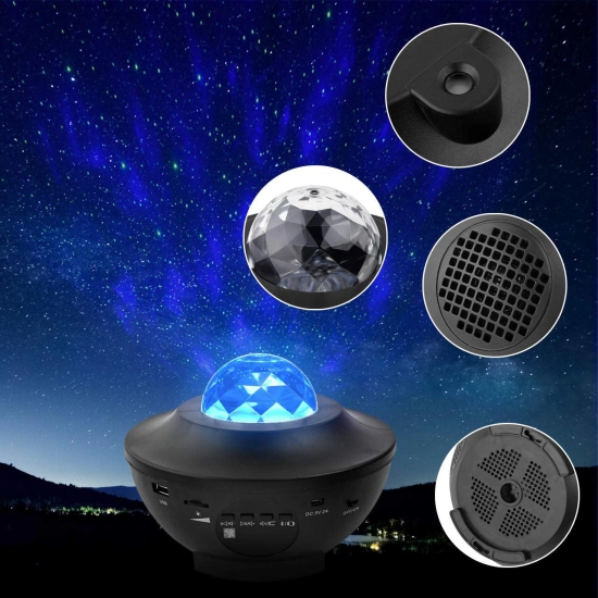 Starry Galaxy Projector Star Night Light Projector Galaxy Projector Light Ocean Wave Projector Bluetooth Galaxy Night Projector Light