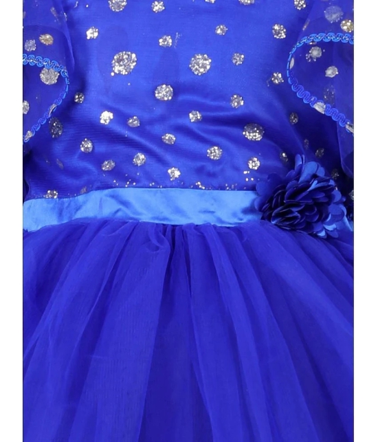 Toy Balloon Kids Blue Net Girls Frock ( Pack of 1 ) - None