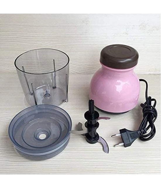 SG Pink Acrylic Electric Chopper 480 ml ( Pack of 1 ) - Pink