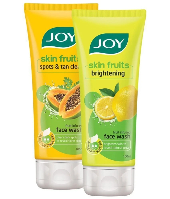 Joy Lemon Face Wash (100ml) & Papaya Face Wash (100ml) (Pack of 2 X 100ml)