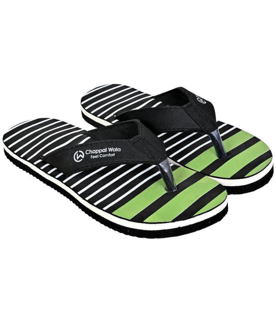 Chappal Wala - Black Mens Thong Flip Flop - None