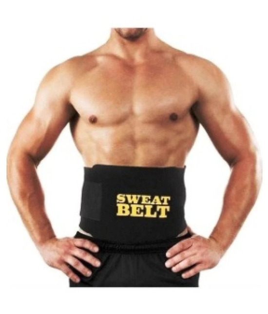 VD Traders Black Non Leather Gym Belt - One Size