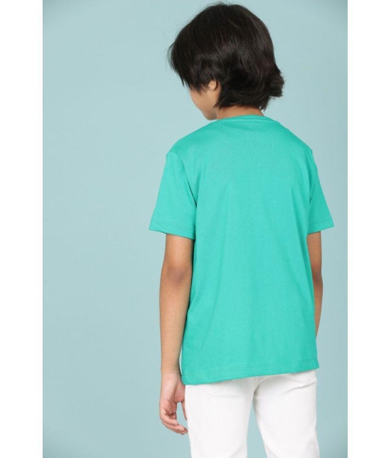 Rydho - Green Cotton Boy's T-Shirt ( Pack of 1 ) - None