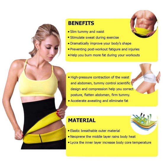 Sweat Belt - Body Shaper For Men & Women-M