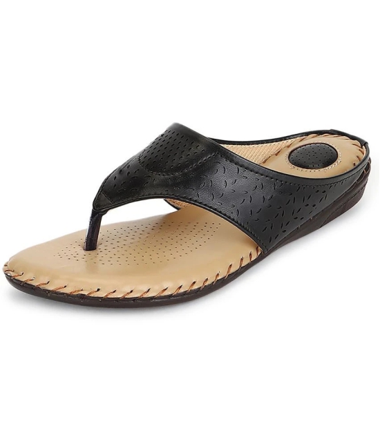 ORTHO JOY - Black Womens Flats - None