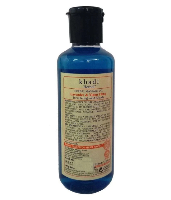 Khadi Herbal Lavender&Ylang Ylang (SLS & Paraben Free) Massage oil 210 ml