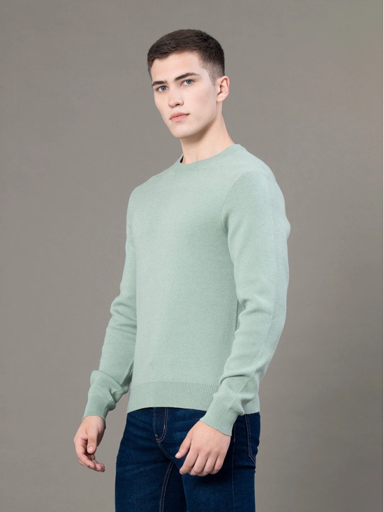 RedTape Round Neck Solid Sweater for Men | Essential Comfort for Every Day