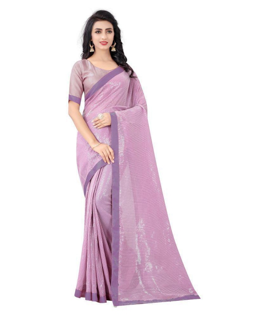 ofline selection Purple Georgette Saree