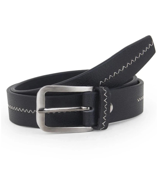 Zacharias Boys Synthetic Leather Belt for kids (Pack of 1) (kb-20_Black) (6-10 Years) - None