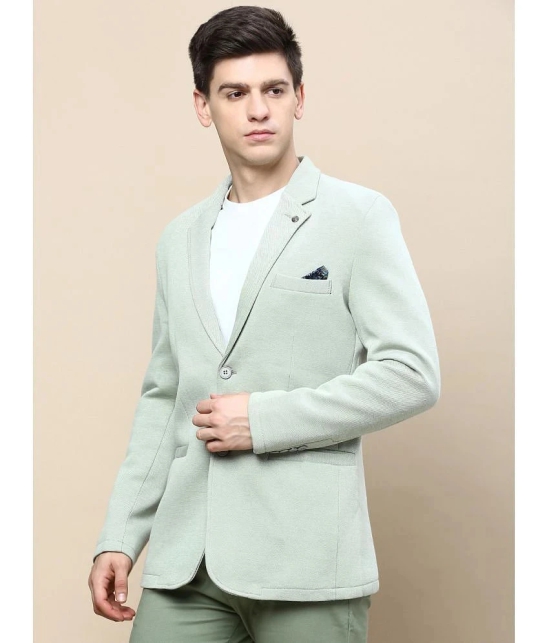 Showoff Cotton Blend Mens Blazer - Green ( Pack of 1 ) - None