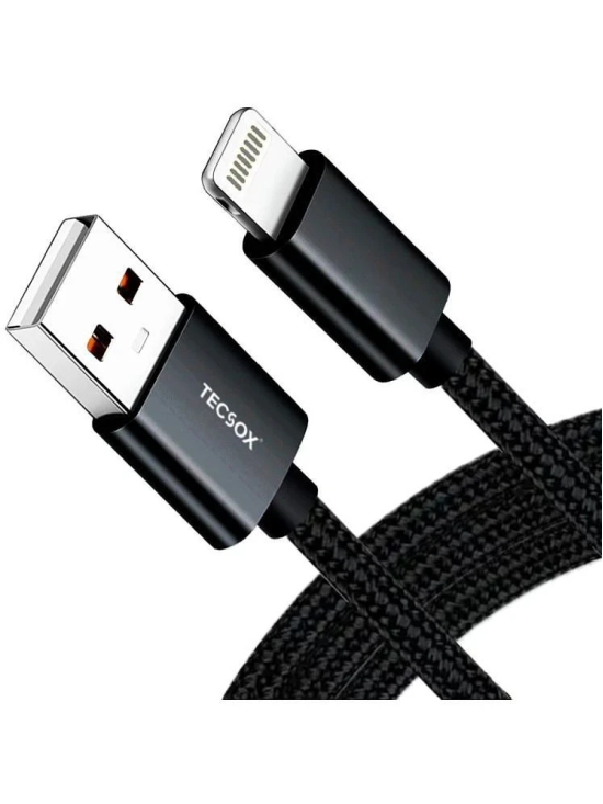 Tecsox Black 5 A Lightning Cable 1 Meter - Black