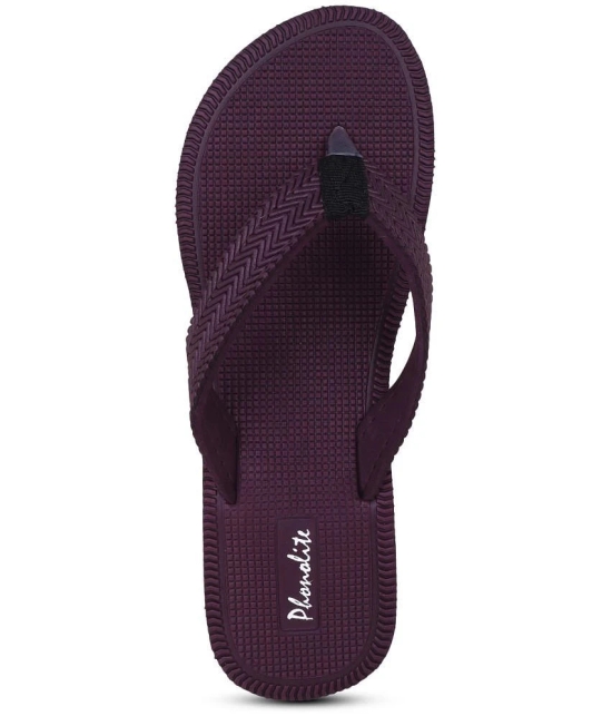 Phonolite Maroon Womens Slipper - None