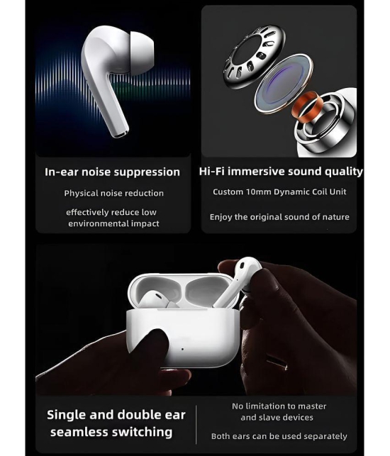 COREGENIX ProBuds Bluetooth True Wireless (TWS) In Ear 20 Hours Playback Powerfull bass IPX4(Splash & Sweat Proof) White