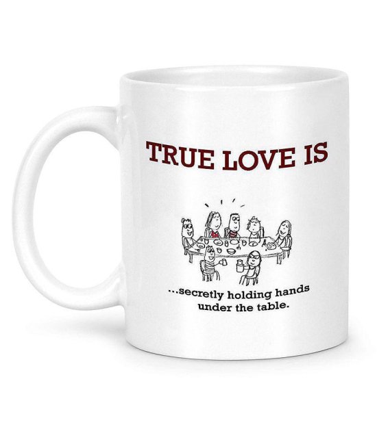 Idream Quote Printed Ceramic Coffee Mug 1 Pcs 330 mL - White