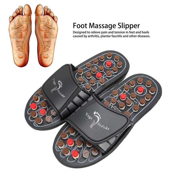 Amazon.com: Acupressure Massage Slippers for Plantar Fasciitis for Women  Acupuncture Slippers Arthritis Neuropathy Pain Relief Non-Slip Massage  Sandals Women Stress Relief Gifts for Bath ( Men 6.5-7.5, Dark Gray) :  Health &